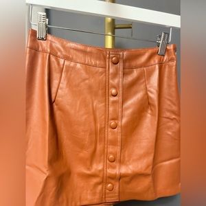 NWT lulus faux leather skirt